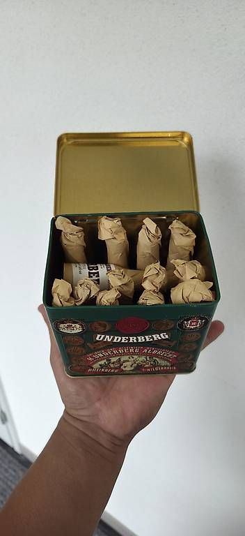 Tutte le decorazioni: 13 Antike Underberg mit Schachtel – Usato da Pfaffnau venduto da Hawaiano
