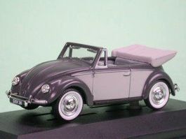 VW Käfer / Beetle Cabriolet 1951-1952 dunkel-/hellgrau  1:43