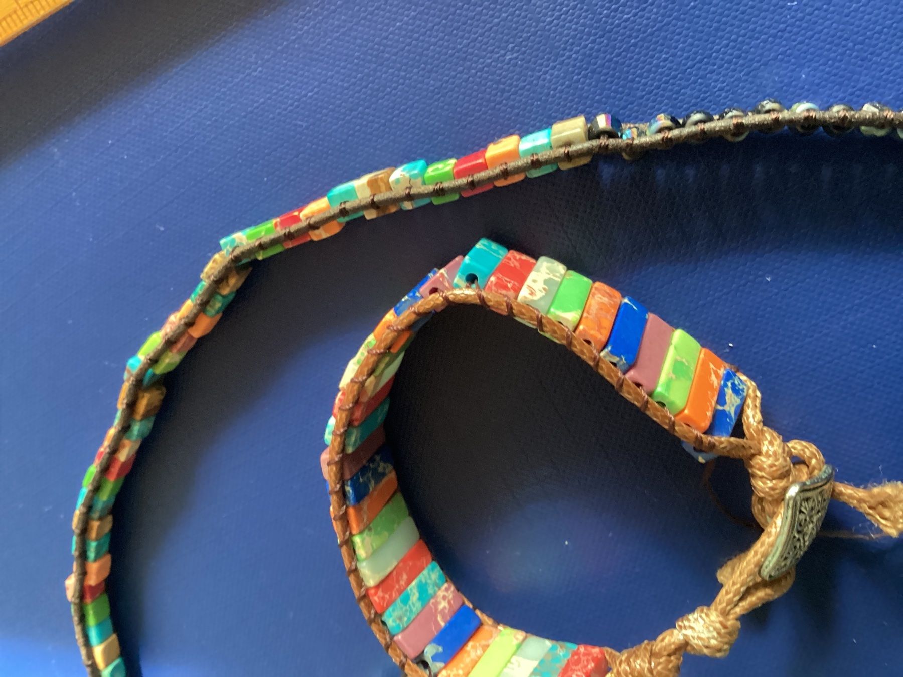 Catenine: Halskette bunt / Fuss- oder Handgelenk-Kette bunt / STEIN – Nuovo (secondo la descrizione) da Frauenfeld venduto da Boldi46 4