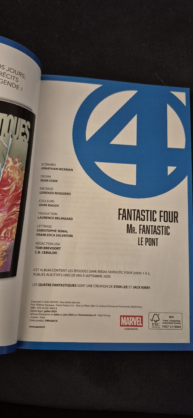 Fumetti: FANTASTIC FOUR MR. FANTASTIC MARVEL BD RÉCIT COMPLET FR  – Usato da Grand-Lancy venduto da luc111 3