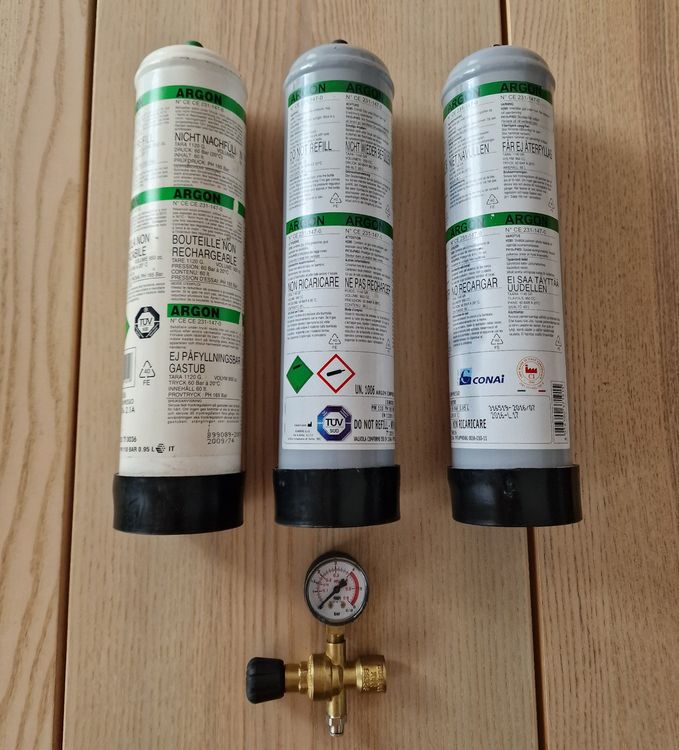 OXYTURBO RIDUTTORE DI PRESSIONE CON FLUSSOMETRO 0>32L/min Argon, ArCo2 - Laboratorio Saldatura - Foto 2