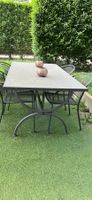 Gartentisch Granitplatte Imitat inkl 4 Stühle