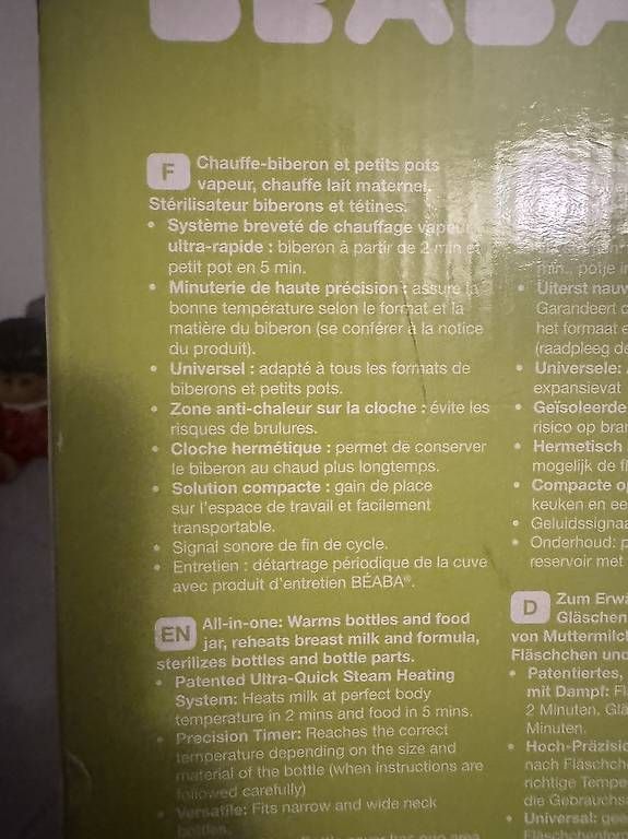 Pasti del neonato: Babymilk chauffe biberon seconde Beaba  – Usato da St-Cergue venduto da ste_bjn2 2