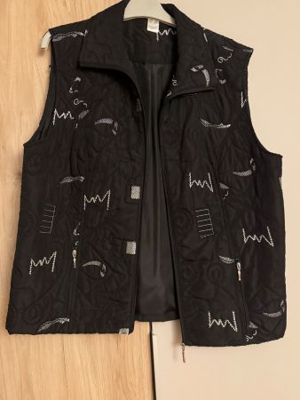 Gilet noir matelassé, taille 44