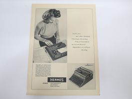 Orig. Werbung 1951, Mercedes Benz, Hermes Paillard