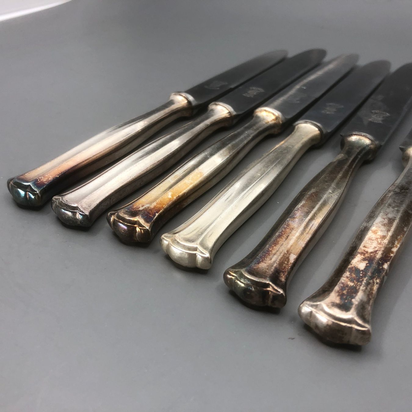 Posate: 6 Dessertmesser versilbert Wellner Johann Strauß – Usato da Basel venduto da Tiabeanie 3