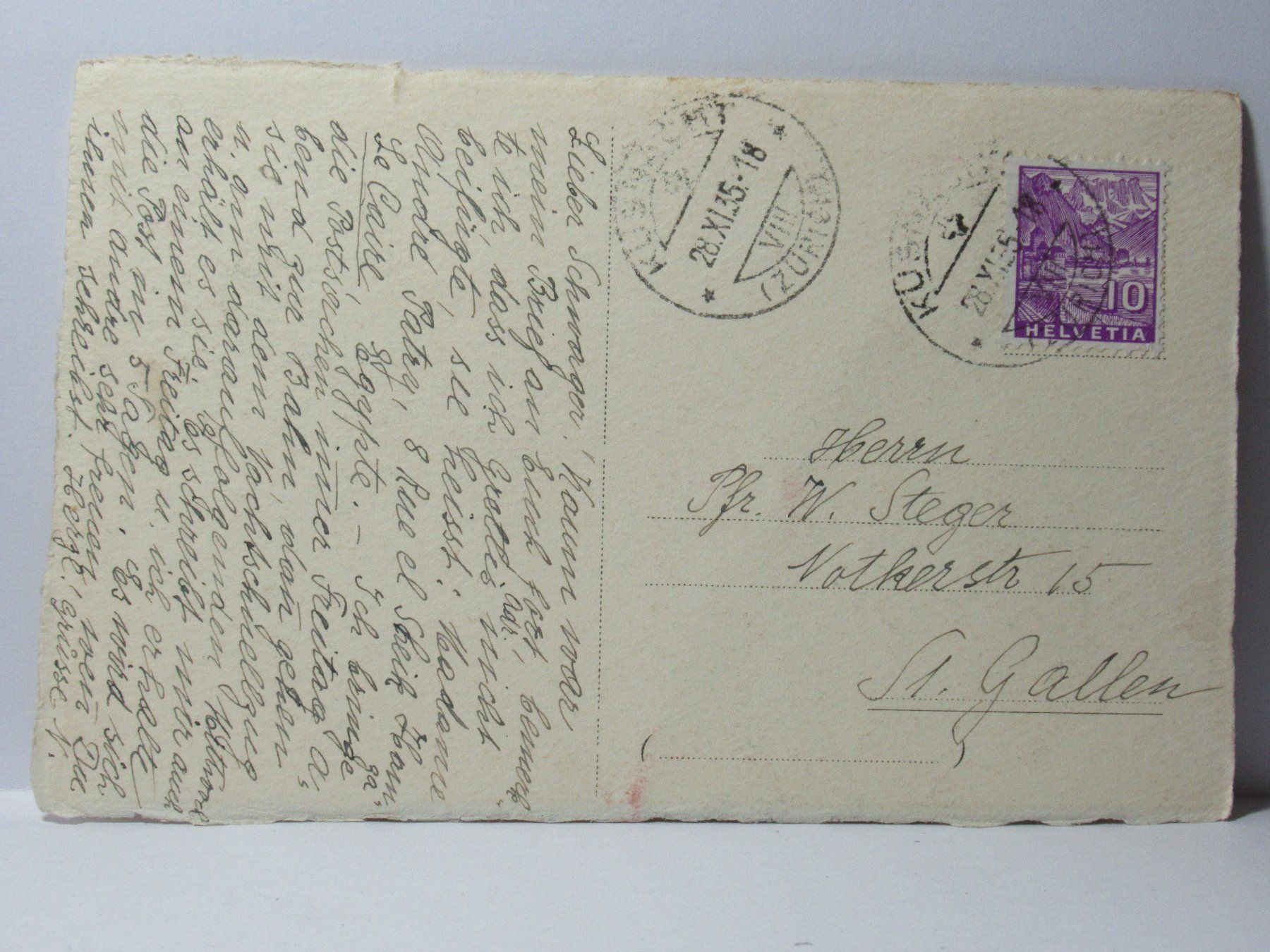 Cartoline postali: Alpe di Maggio , Ziegen 1935 – Usato da Grenchen venduto da Bluemchen1900 1
