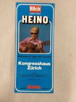 Konzertplakat Heino 1977 Zürich (Plakat hat Falze)