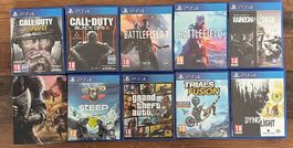 10 Verschiedene Games für Playstation 4 und Playstation 5