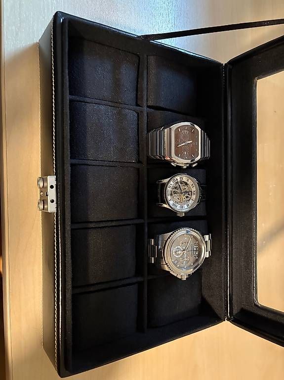 Orologi: Lederbox mit 3 Uhren – Usato da Biberist venduto da Urs35 2