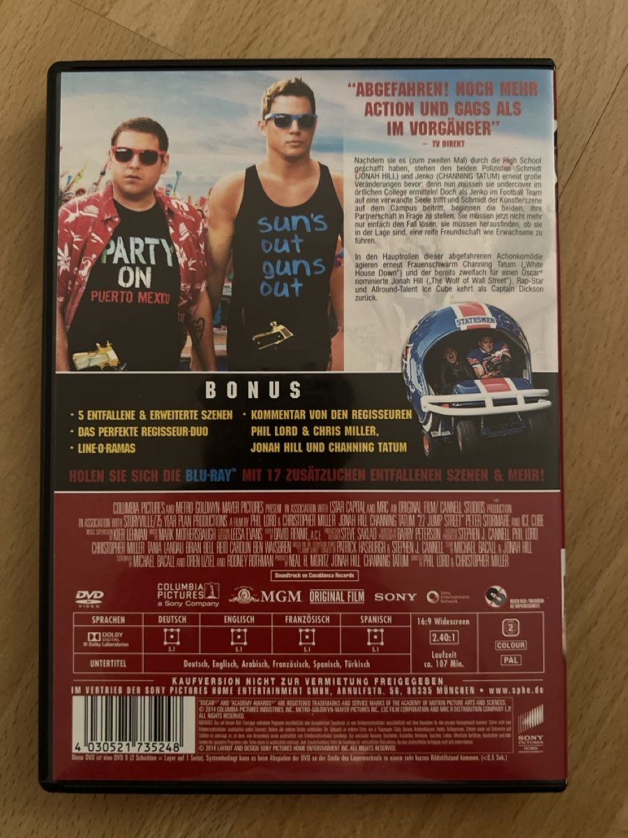 Tutti i DVDs: 22 JUMP STREET DVD – Nuovo (secondo la descrizione) da Oberengstringen venduto da Rogi9698 1