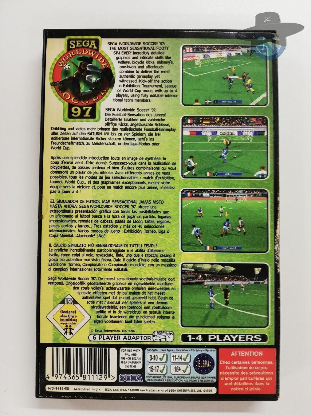 Sega Giochi: Sega Worldwide Soccer 97 / Saturn – Usato da St. Gallen venduto da zorro_dc 1