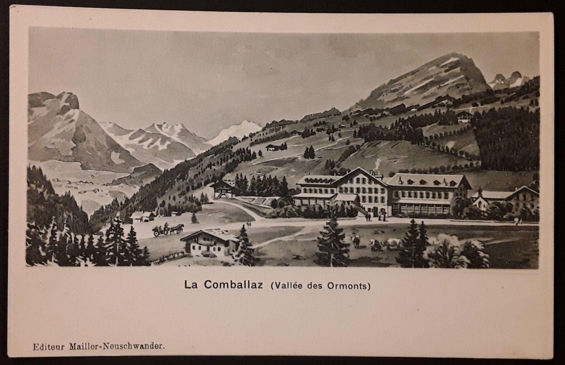 Ansichtskarten: Carte  de La Combalaz Vallée des Ormonts – Gebraucht aus Walperswil von Tcheidi