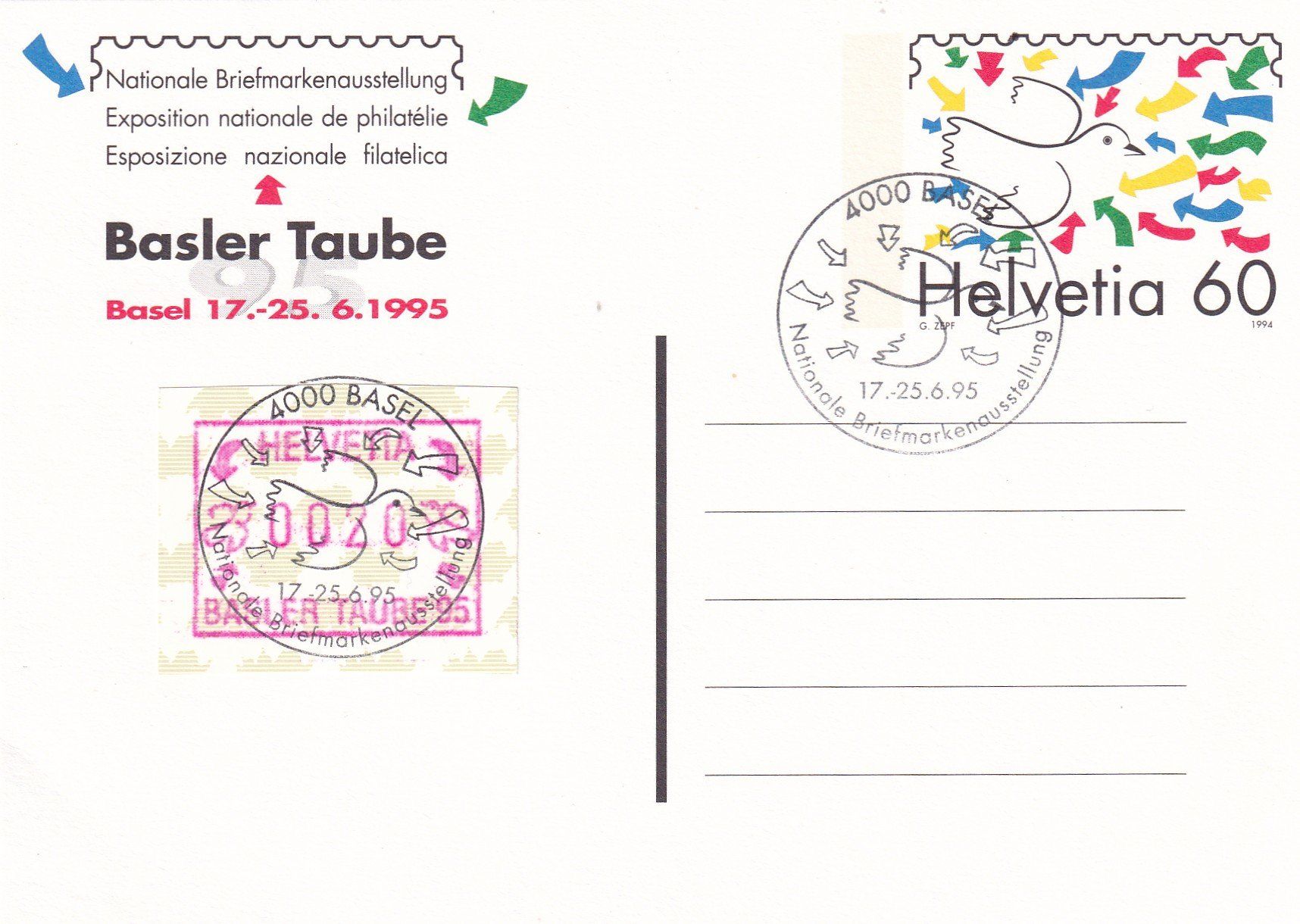 Alle Briefmarken: Nationale Briefmarkenausstellung Basel 1995 – Neu (gemäss Beschreibung) aus Birsfelden von chr_yq2g