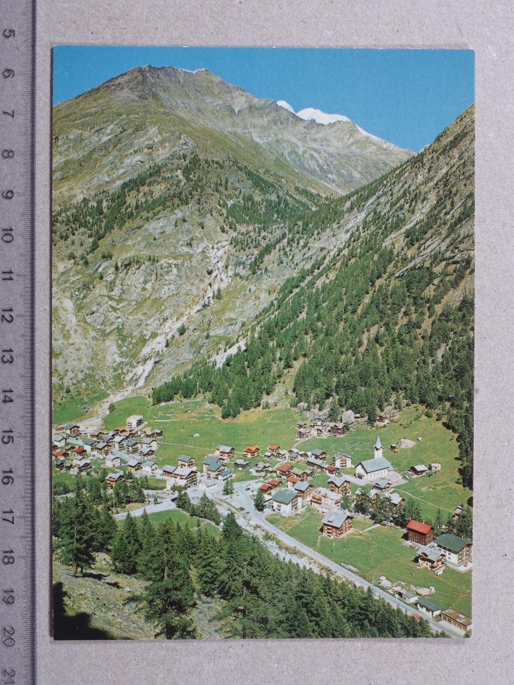 Cartoline postali: Saas - Almagell – Usato da Lenzburg venduto da fh1