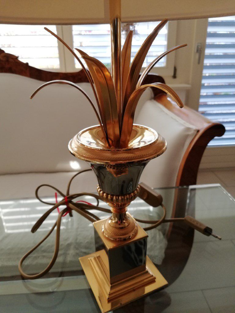 Lampade: Ananasblatt Tischlampe "Boulanger" – Usato da Uster venduto da walderk 1