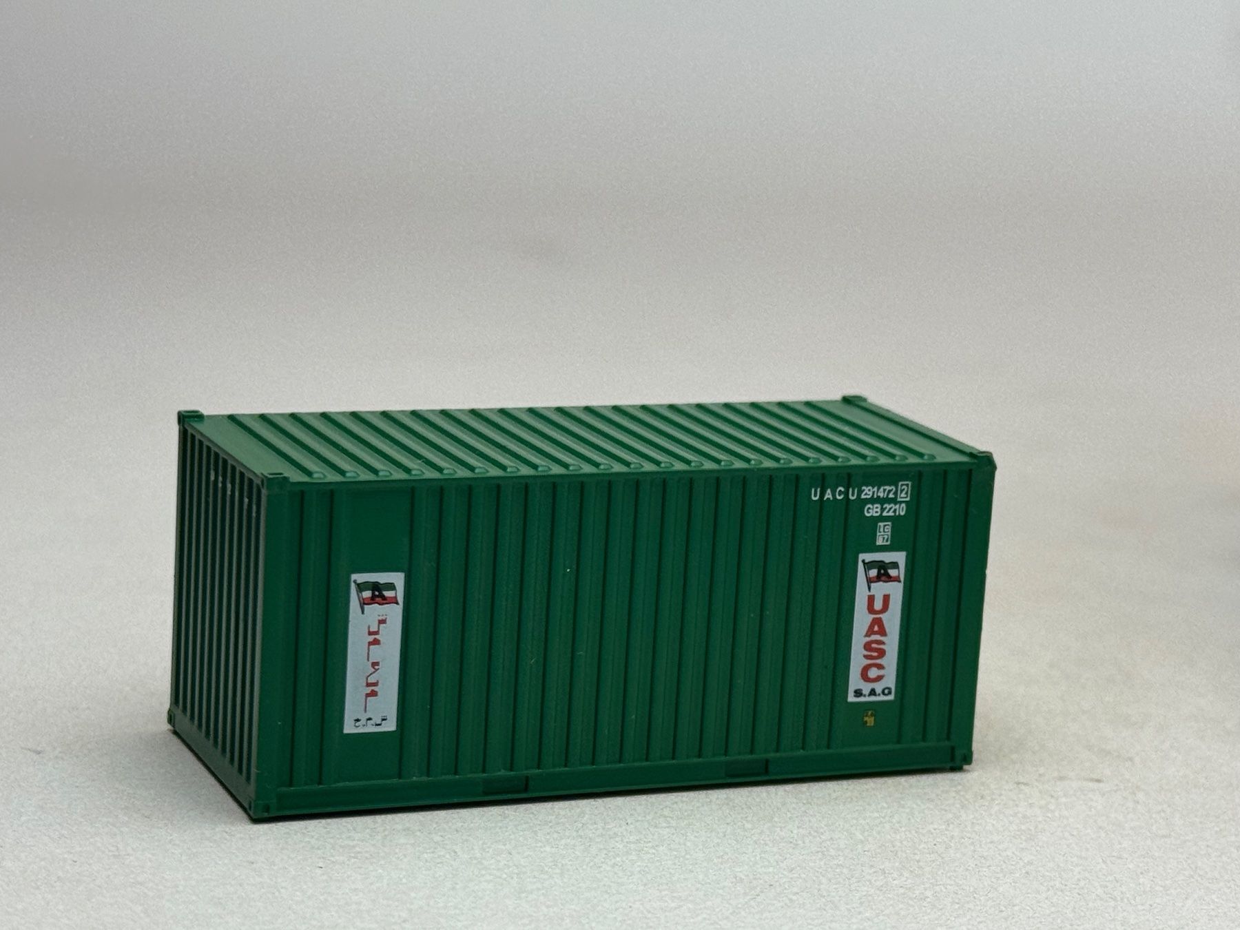 Modellini di ferrovie: EB- 20 Ft. Container UASC grün – Usato da Elm venduto da Wikmtz