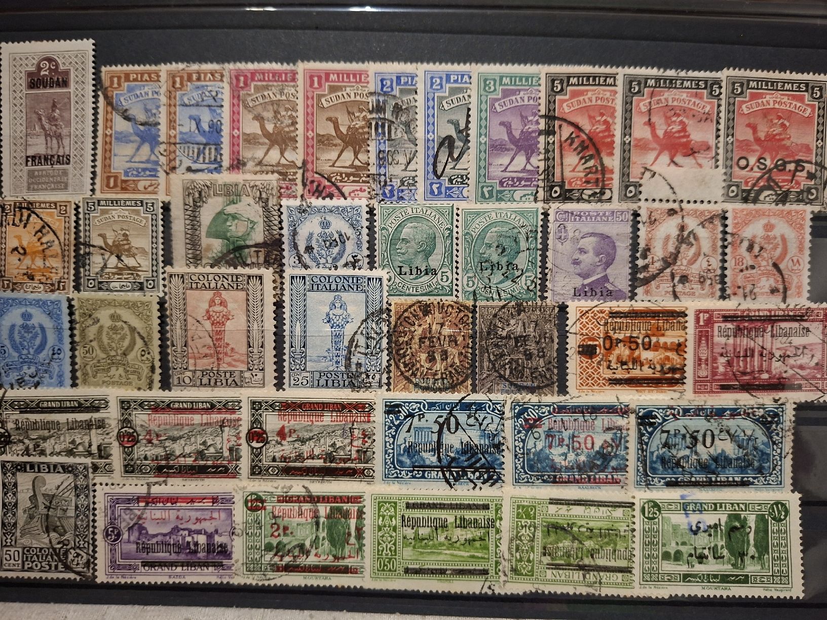 Alle Briefmarken: Lot Sudan / Liban div.  – Gebraucht aus Balgach von SIMEON27