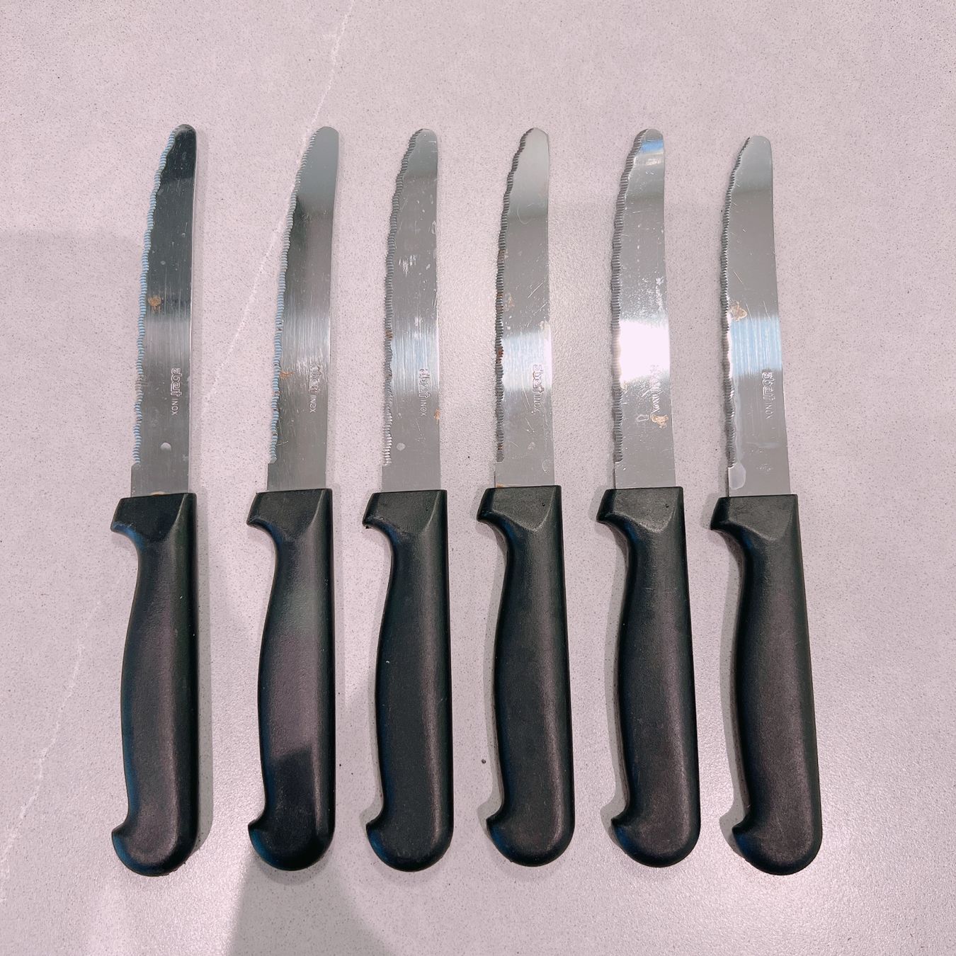 Messer: Steak knife / dinning knife set, STEAK MESSER, couteaux – Gebraucht aus Basel von Harper.G 1
