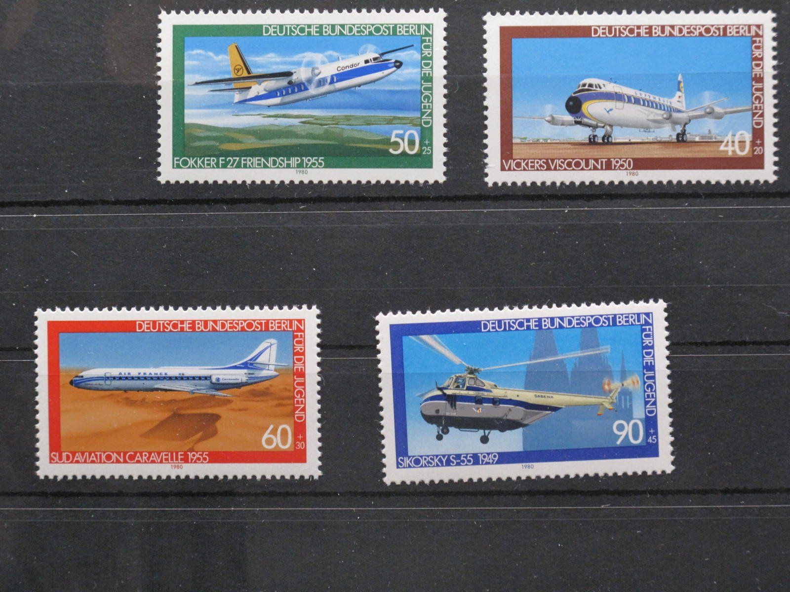 Tutti i francobolli: Berlin 1980 Luftfahrt ** – Usato da Wil SG venduto da fva01