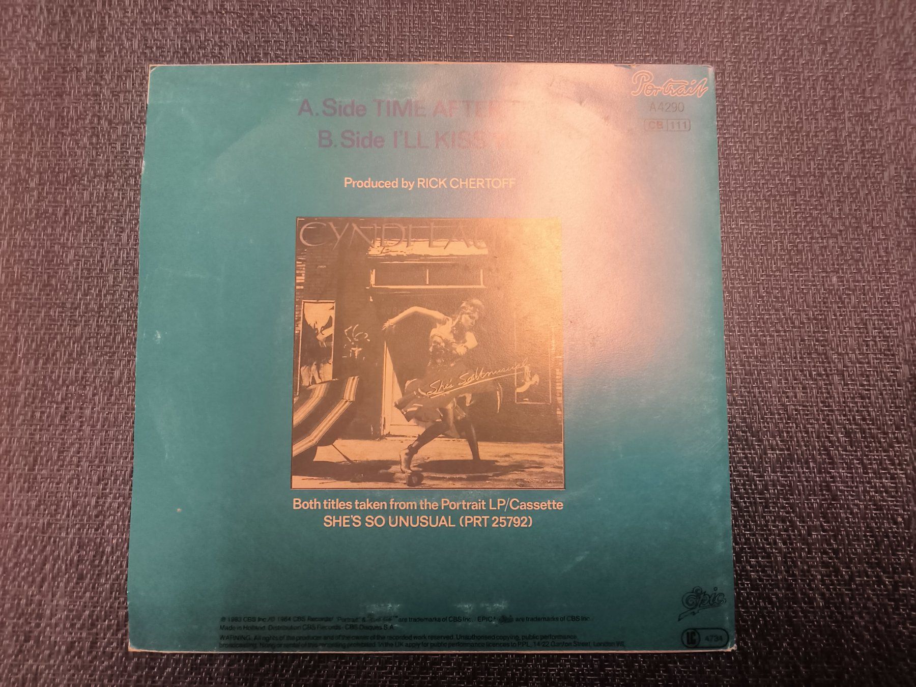 Dischi in vinile: VINYL Single: Cyndie Lauper - Time after Time – Usato da Allschwil venduto da marketingprojects 1