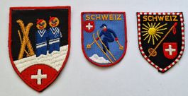 Lot6 Schweiz Schnee Stoff Wappen Badge St.Gallen Stickerei
