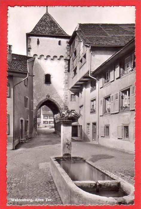 Cartoline postali: WALDENBURG ALTES TOR – Usato da Grüningen venduto da Kartenlaube