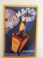Blech Schild-MAGGI-FÜR SUPPEN,SOSSEN UND SALATE