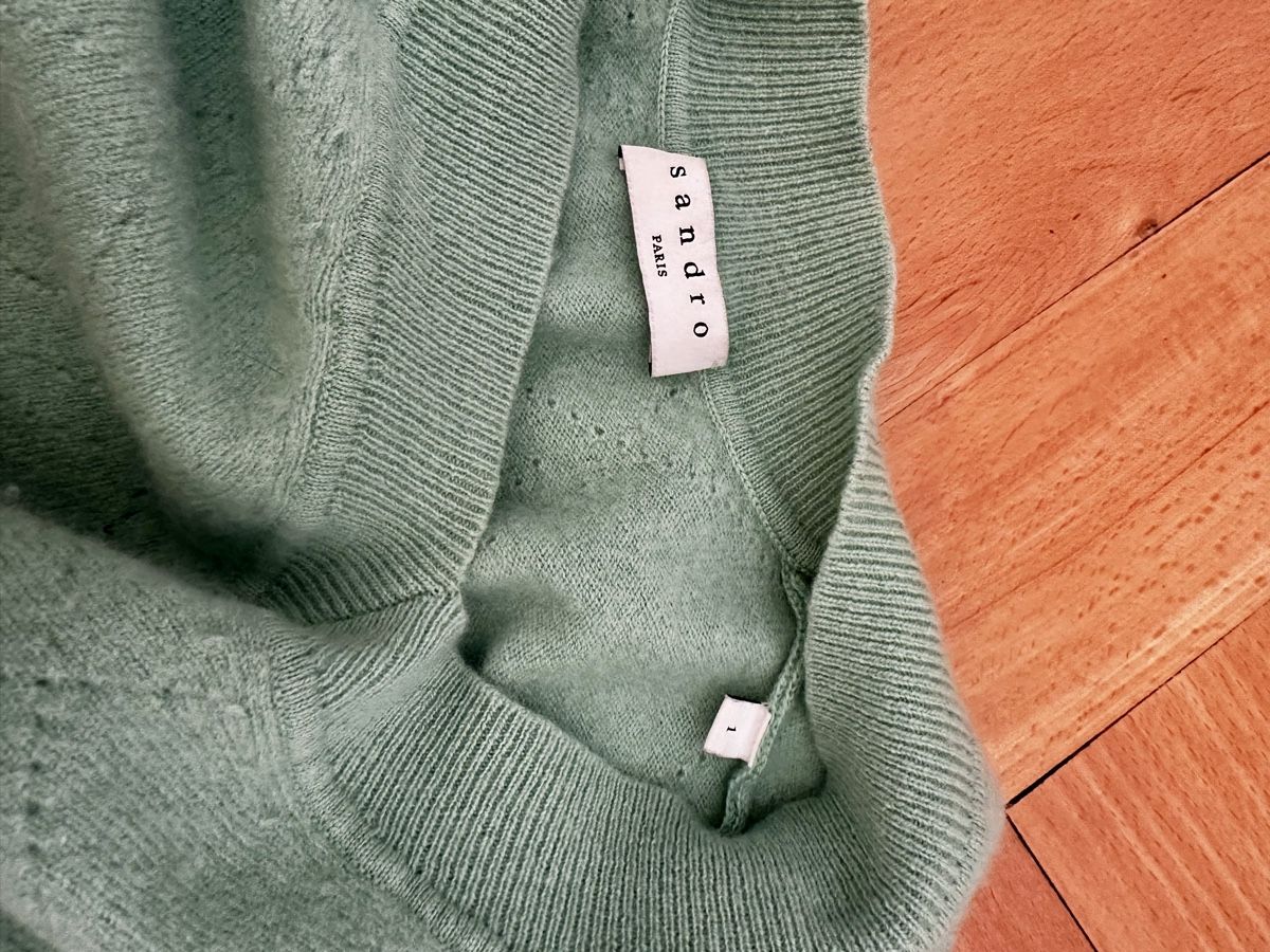 Sandro Maglioni & Felpe: Sandro Paris Pullover grün Gr. 1 hochwertig – Usato da Luzern venduto da tiz_s8x8 4