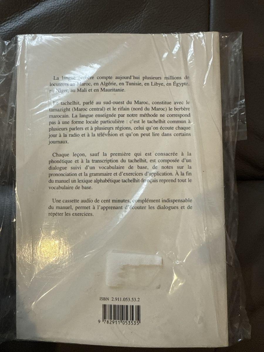 Libri: Initiation au Tachelhit – Nuovo e nell'imballaggio originale da Genève venduto da DoualS 1
