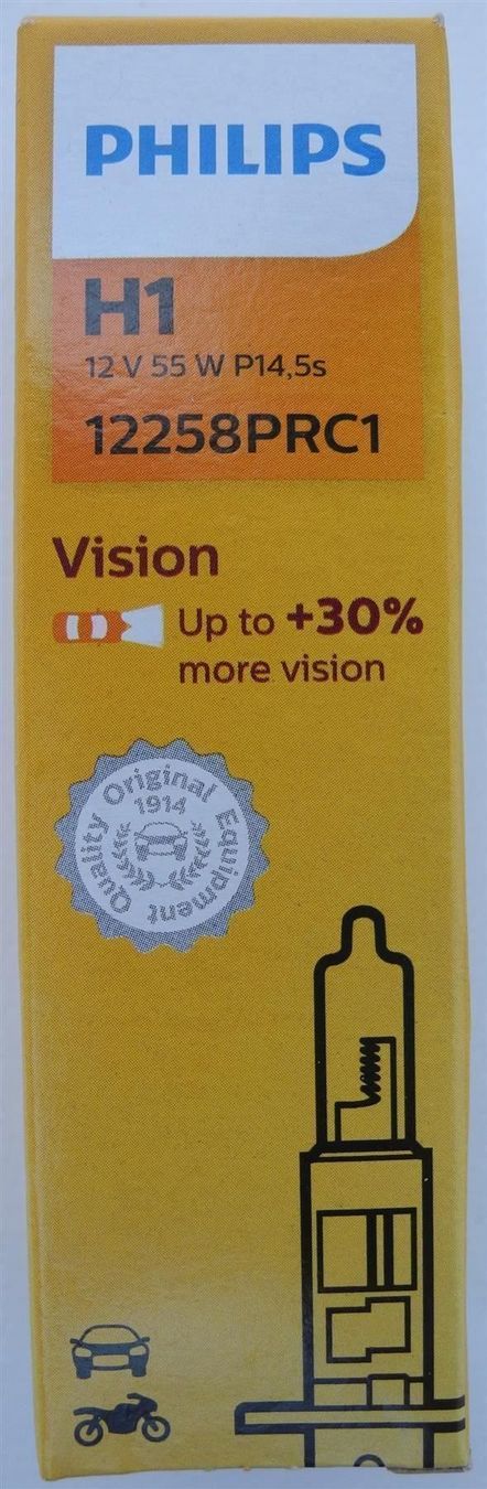 Philips Alle Autoersatzteile: 10 Stück Philips Vision H1, 12258PRC1 – Neu und originalverpackt aus Kottwil von Crazyrolf 1