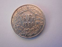 50 Rp. 1921 silber