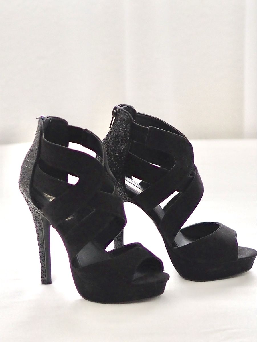 Tally Weijl Scarpe da donna: Schwarze glitzer High Heels Gr. 36 – Usato da Neftenbach venduto da litta_00
