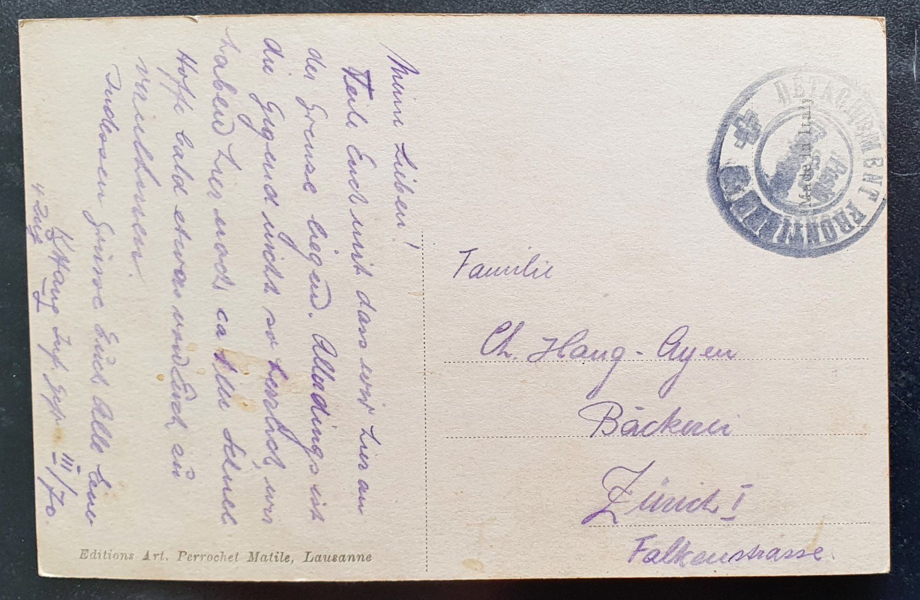 Cartoline postali: Les Verrieres  - La Frontiere – Usato da Kreuzlingen venduto da Rschweiz1 1