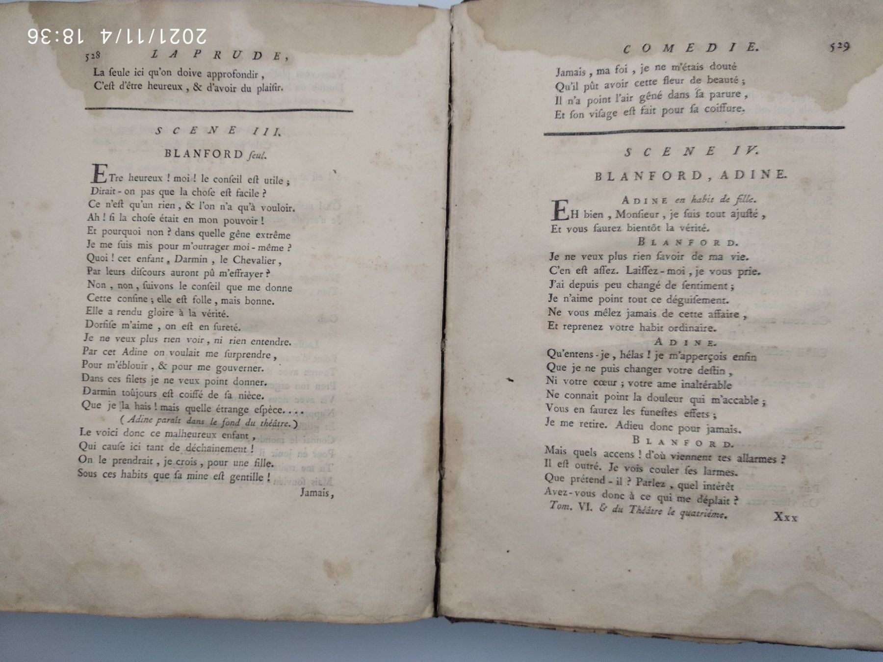 Libri: VOLTAIRE - THEATRE COMPLET - 1768 – Usato da Goldach venduto da Gaip 3