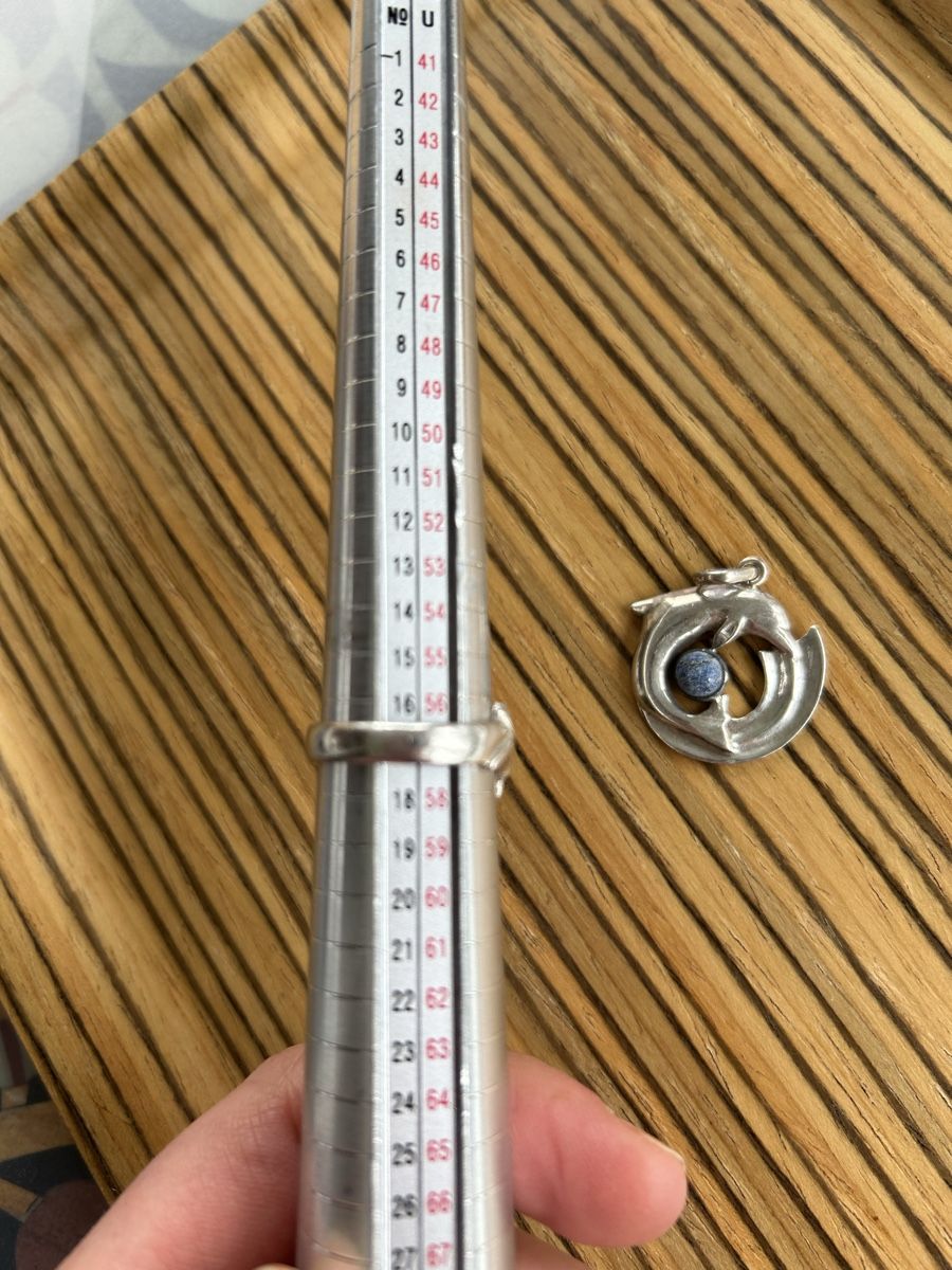 Ciondoli: Set Silber 925 mit Delfin Anhänger und Ring – Usato da Birsfelden venduto da Exclusivity 4