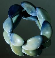 Bracelet en bleu dégradé