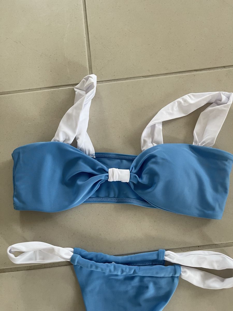 Costumi da bagno & Bikini: Schicker Bikini blau/weiss Gr. M Neu – Nuovo (secondo la descrizione) da Bassersdorf venduto da Sandy456 3