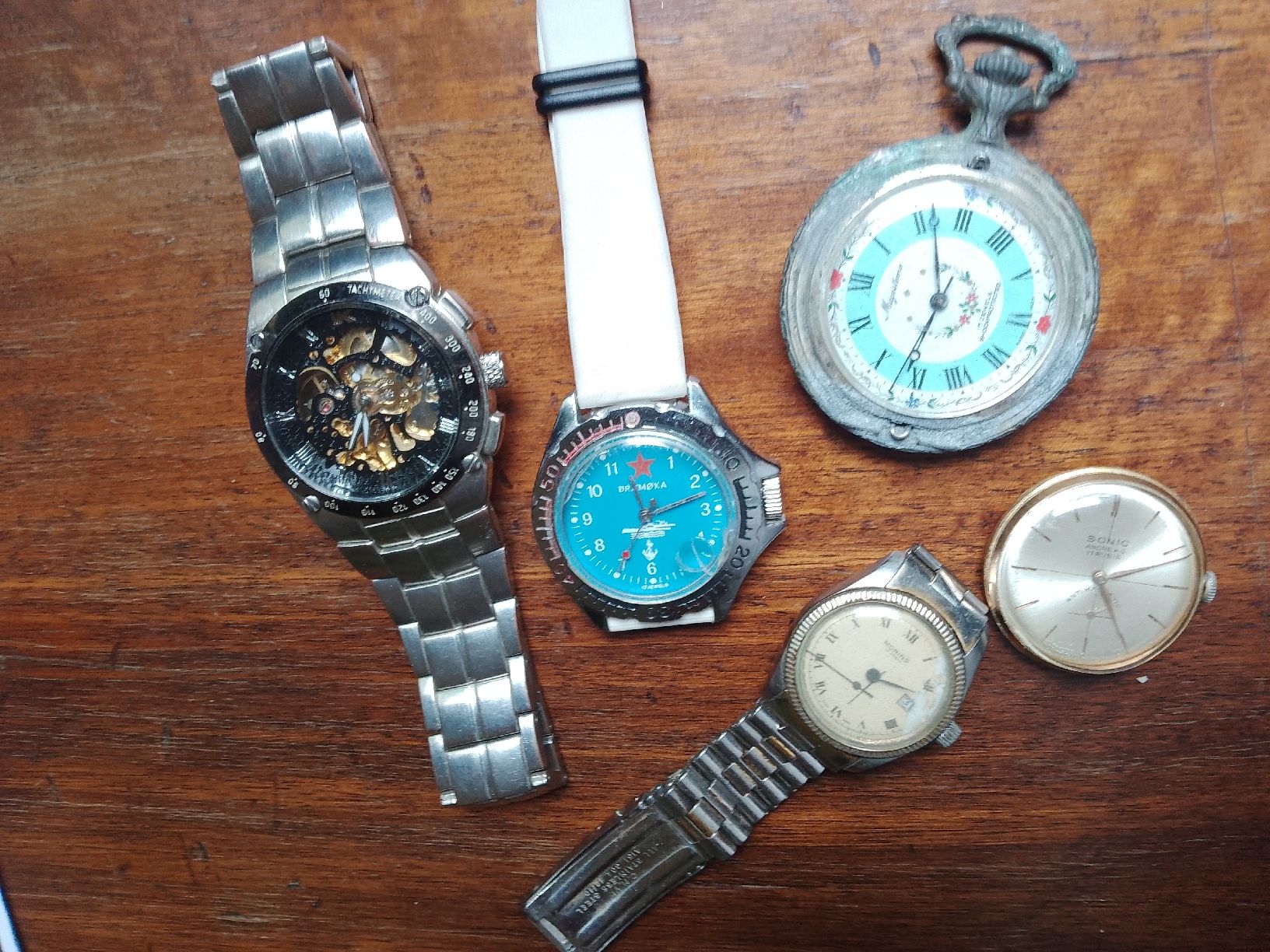 Orologi: Lot 5 Handaufzug fur uhrmacker  – Difettoso da Agno venduto da sam2608