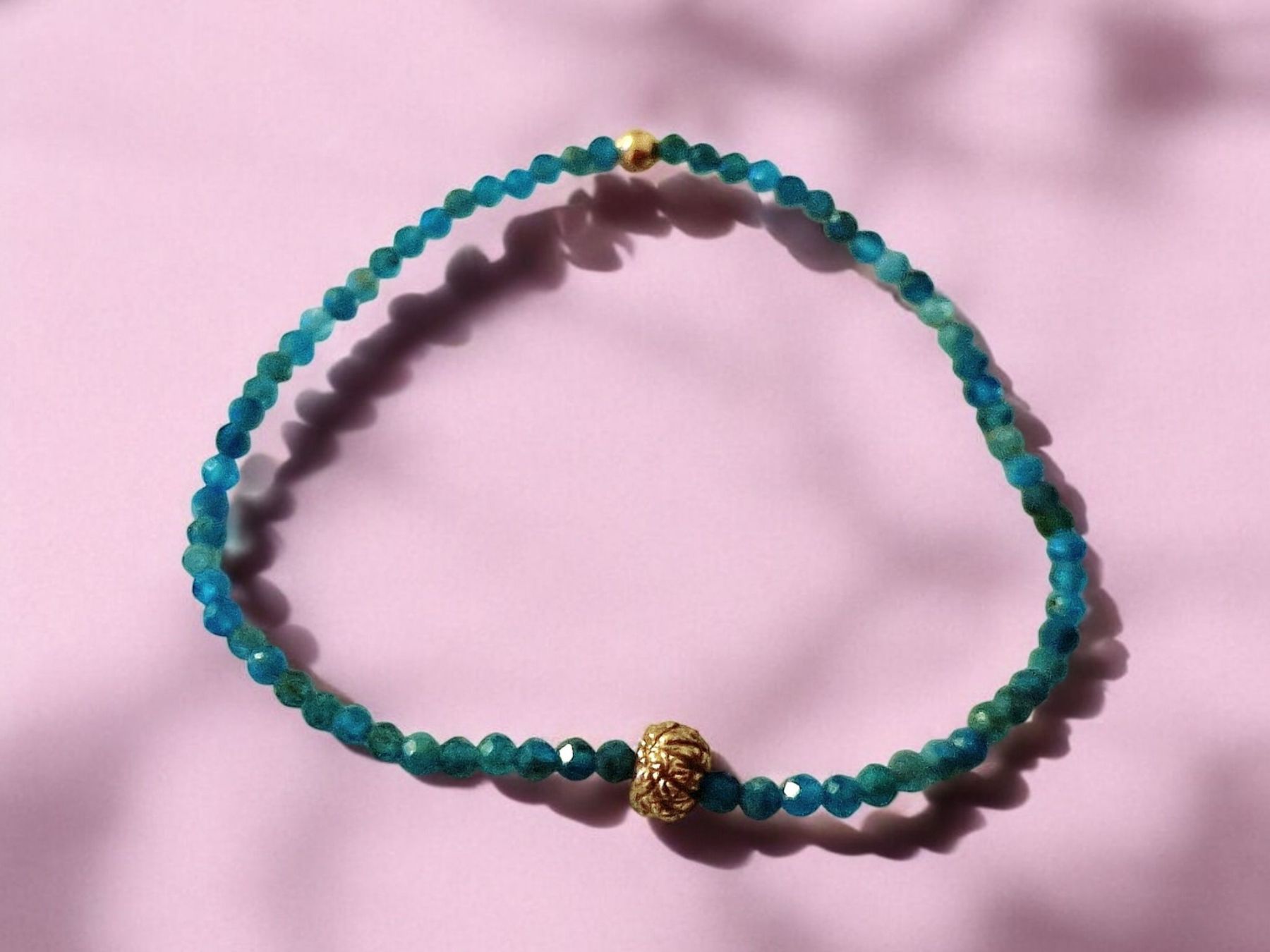 Bracciali & Braccialetti: Zartes Armband Apatit & Goldbronze – Nuovo e nell'imballaggio originale da Aarau venduto da Schmuckhoehle_MD 5