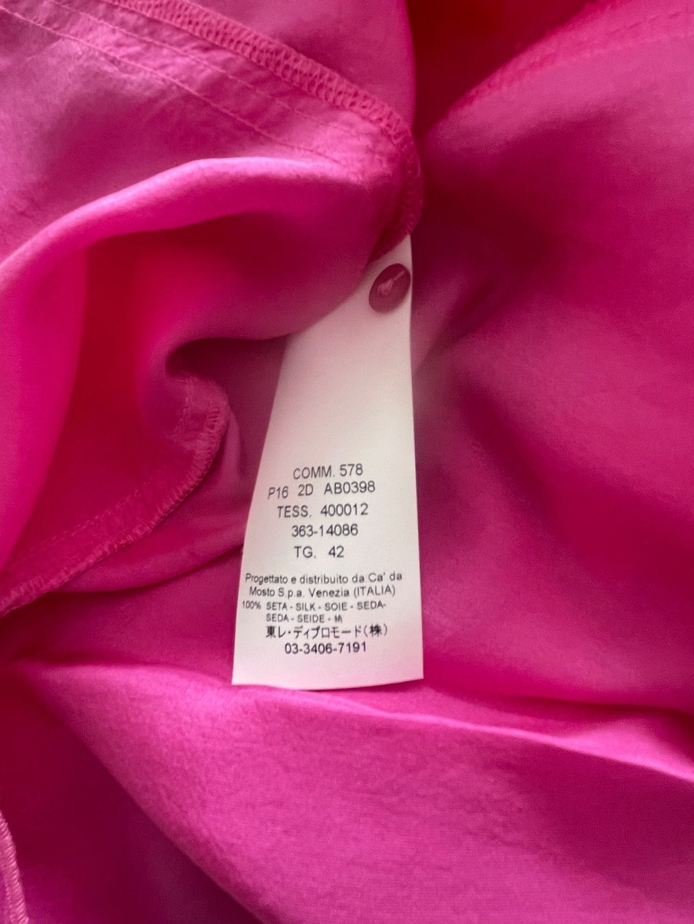 Vestiti: Seidenkleid in Pink Gr. 42 – Usato da Rieden SG venduto da Saelly 2