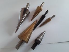 Stufenbohrer Set Metall guter Zustand 6-tlg