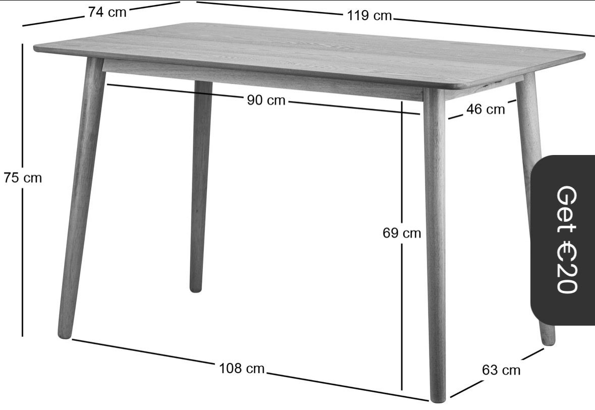 Tavoli: Esstisch Eiche 120x75 – Usato da Zürich venduto da mme95 4