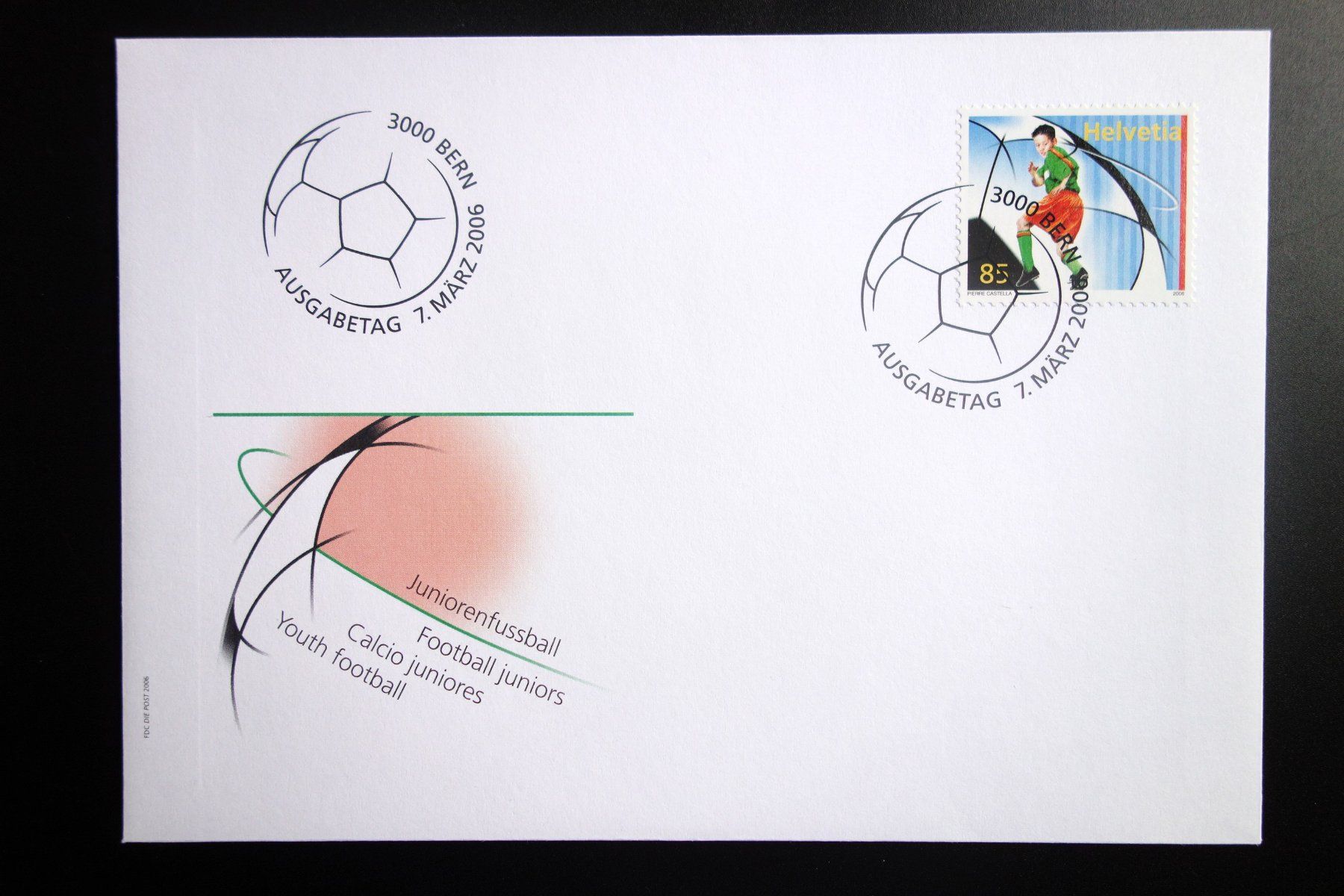 Tutti i francobolli: 2006 FDC und Kleinbogen Juniorenfussball ET – Nuovo (secondo la descrizione) da Mettmenstetten venduto da Sutasso 1