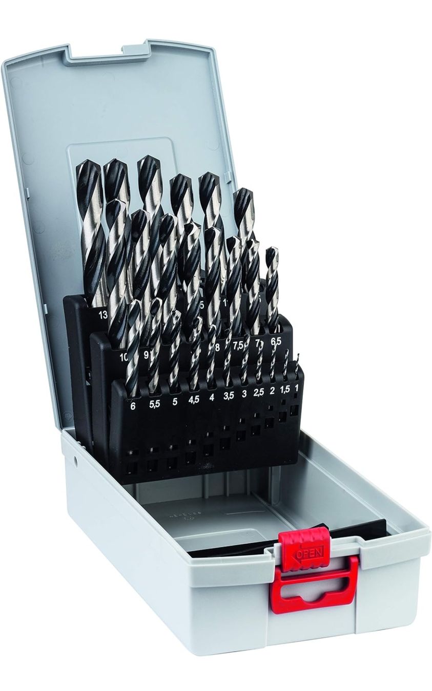 Bosch Tutti gli attrezzi: Bosch Professional Bohrset 25tlg. Eisenbohrer Bohrerset – Nuovo e nell'imballaggio originale da Zug venduto da marc.attinger