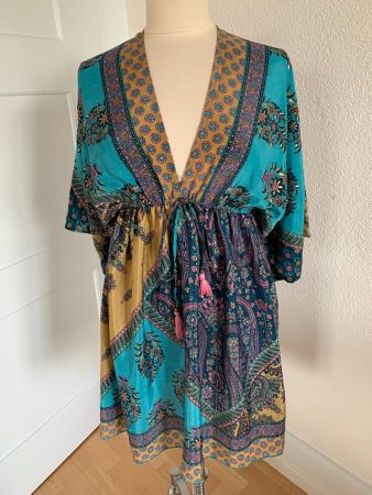 BIG BULL Damen Hippie Kleid, Einheitsgrösse