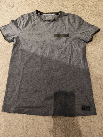 Herren T-Shirt Gr. M, Grau mit Camouflage Tom Tailor