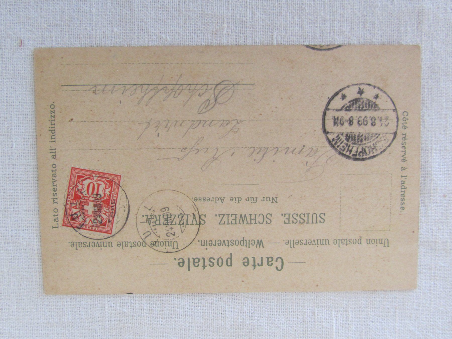 Cartoline postali: AK; Gruss aus Jüppen – Usato da Seengen venduto da mikelele 1