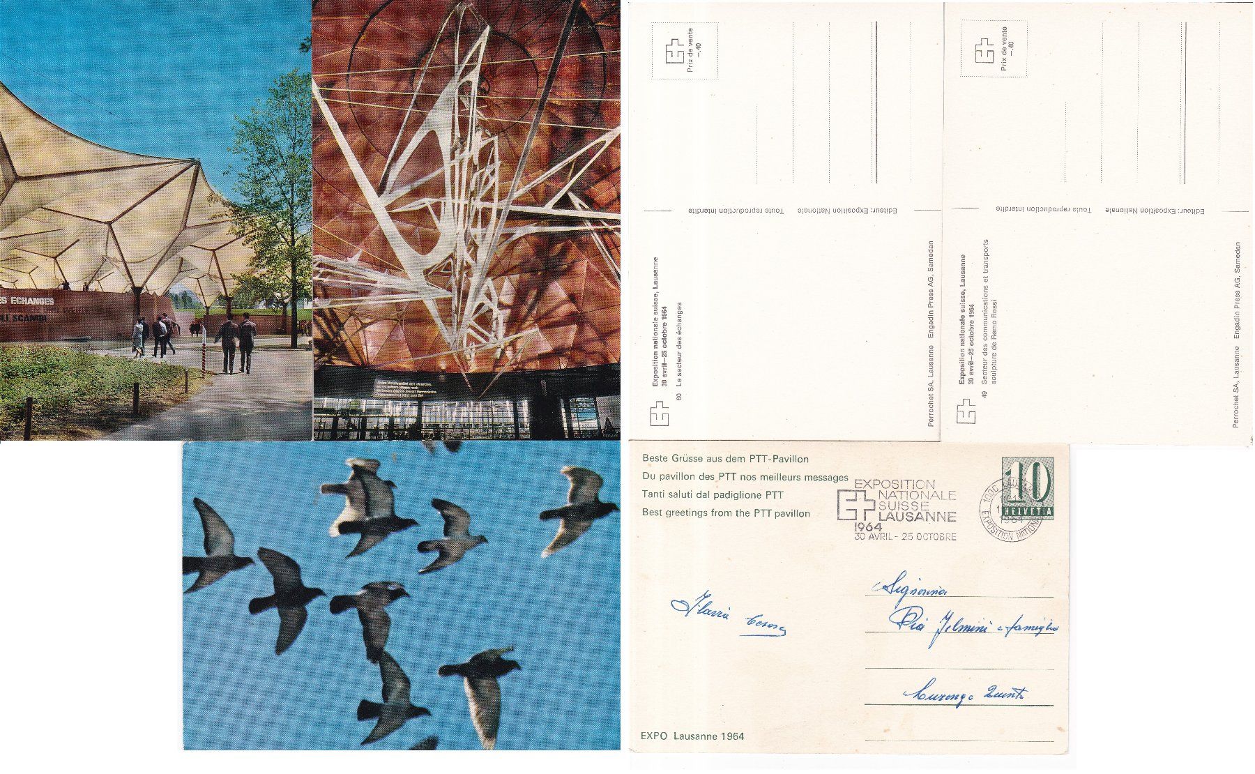Cartoline postali: 20 Stk. CH Ansichtskarten "Expo 64" – Usato da Münchwilen AG venduto da Nesar 5