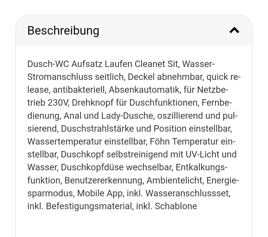 Laufen WC: Dusch WC Deckel – Nuovo e nell'imballaggio originale da Au ZH venduto da Bandit66 2